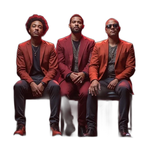 jacket, red, cast, crew transparent PNG cut-out