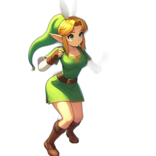 dress, staff, weapon, 3d render transparent PNG cut-out