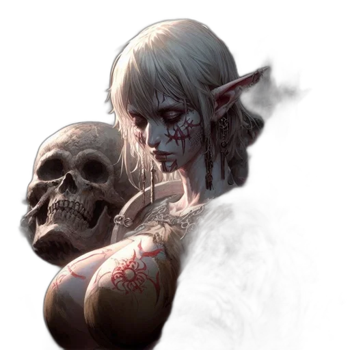 face, mask, staff, concept art transparent PNG cut-out