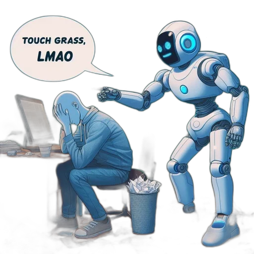 robot, jacket, concept art, comic book art transparent PNG cut-out