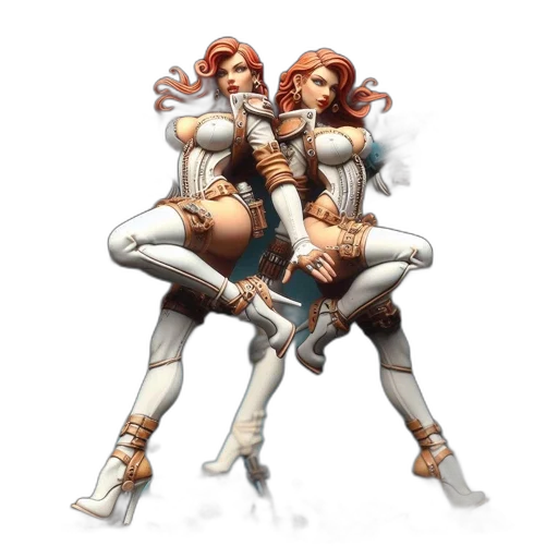 concept art, comic book art, fantasy art, 3d render transparent PNG cut-out