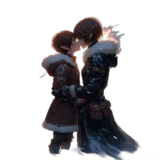 jacket, weapon, crown, staff transparent PNG cut-out