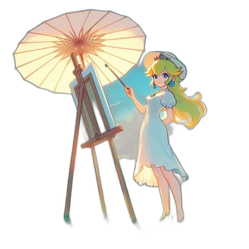 umbrella, staff, dress, weapon transparent PNG cut-out