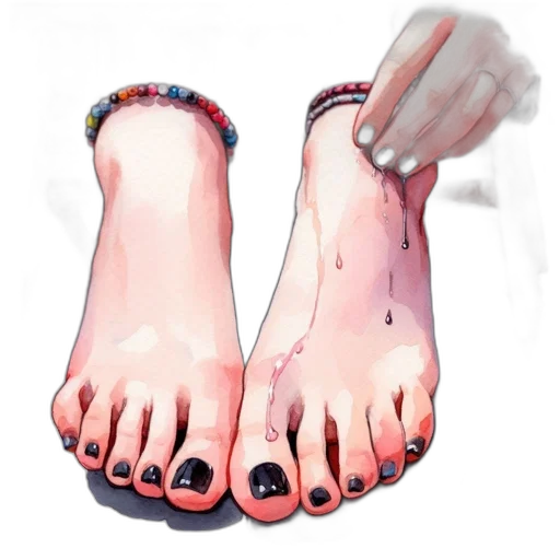 shoes, jewelry, watercolor, photorealistic transparent PNG cut-out