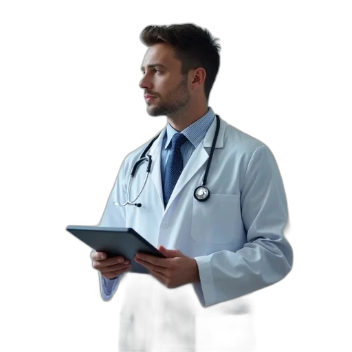 staff, concept art, doctor, white transparent PNG cut-out