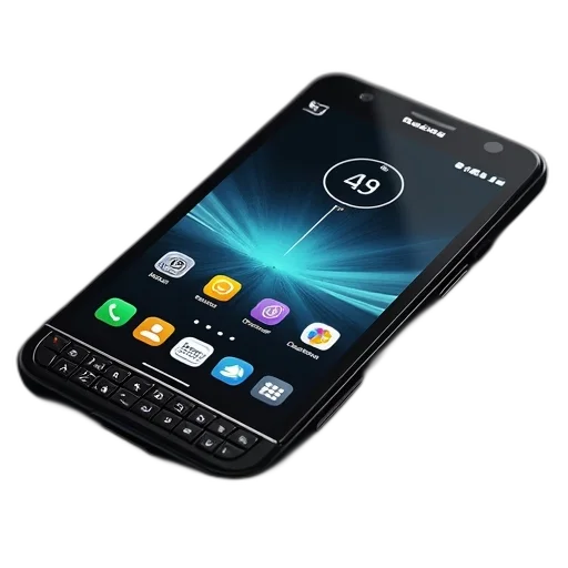 black, smartphone, large, screen transparent PNG cut-out