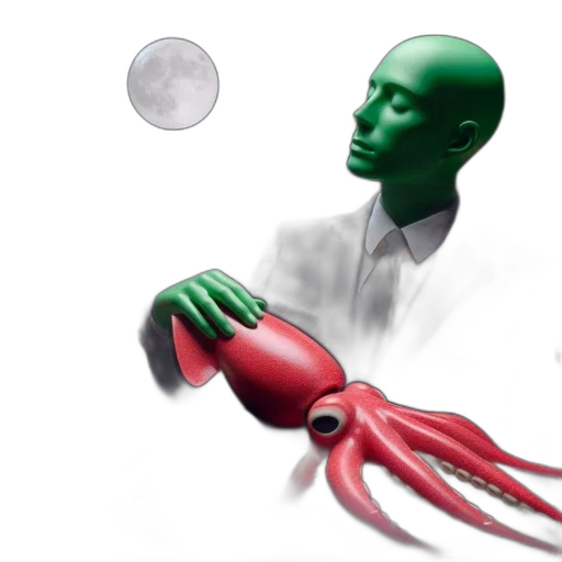 mask, creature, robot, staff transparent PNG cut-out