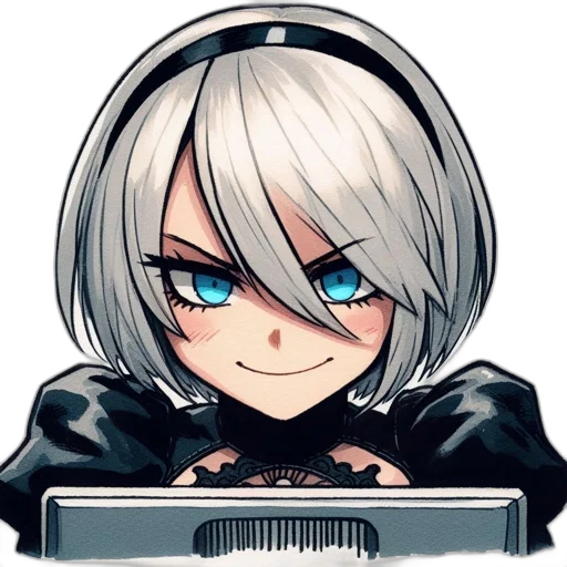 face, robot, staff, weapon transparent PNG cut-out