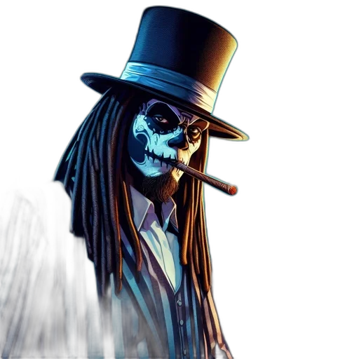 hat, mask, face, staff transparent PNG cut-out