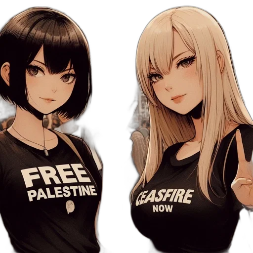 anime, cyberpunk, fantasy art, cartoon transparent PNG cut-out