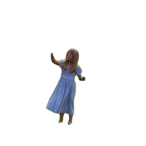 dress, hair, creature, staff transparent PNG cut-out