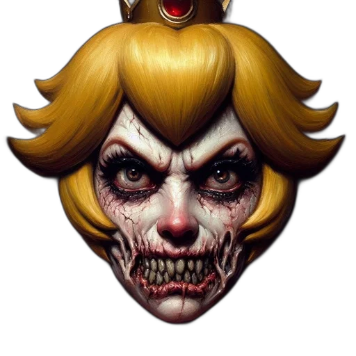 face, mask, crown, creature transparent PNG cut-out
