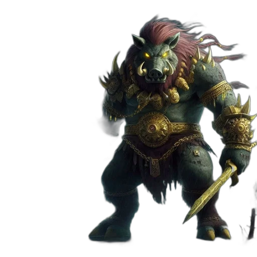 dragon, creature, staff, mask transparent PNG cut-out