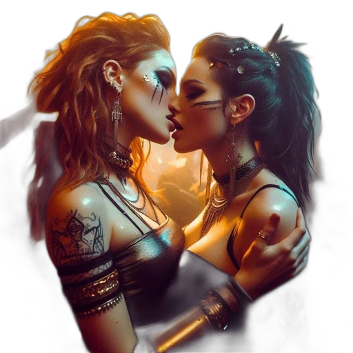 fantasy art, cyberpunk, concept art, comic book art transparent PNG cut-out