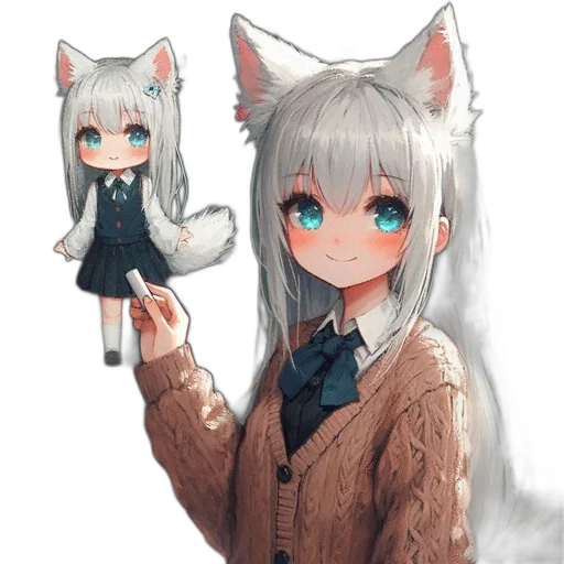 creature, staff, animal, jacket transparent PNG cut-out