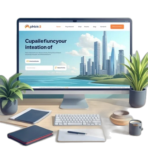 landing, page, business, flat transparent PNG cut-out