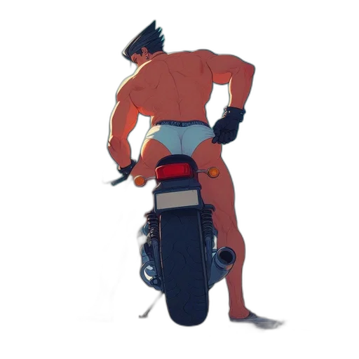 robot, weapon, jacket, staff transparent PNG cut-out