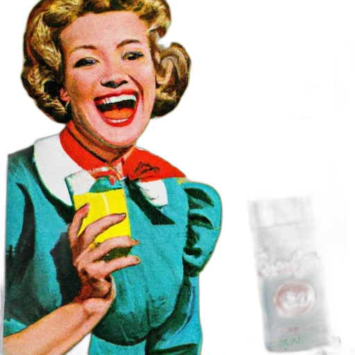 food, old, advertisement, shows transparent PNG cut-out