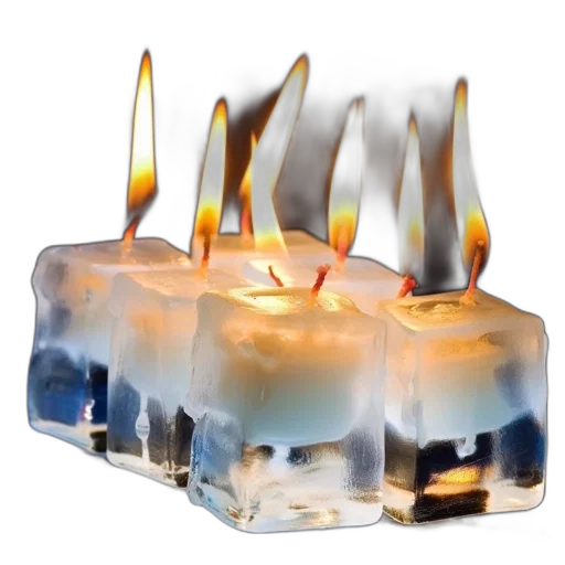 crown, 3d render, fire, lit transparent PNG cut-out