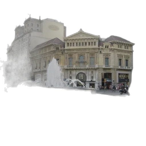 building, crown, umbrella, staff transparent PNG cut-out