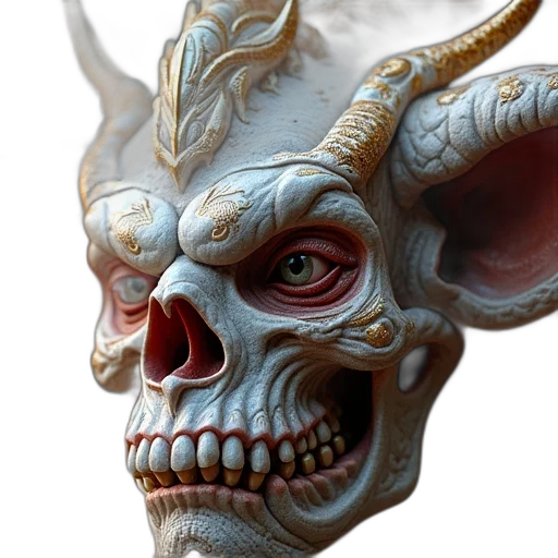 mask, face, 3d render, concept art transparent PNG cut-out