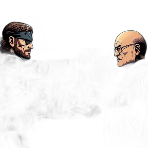mask, concept art, comic book art, pixel art transparent PNG cut-out