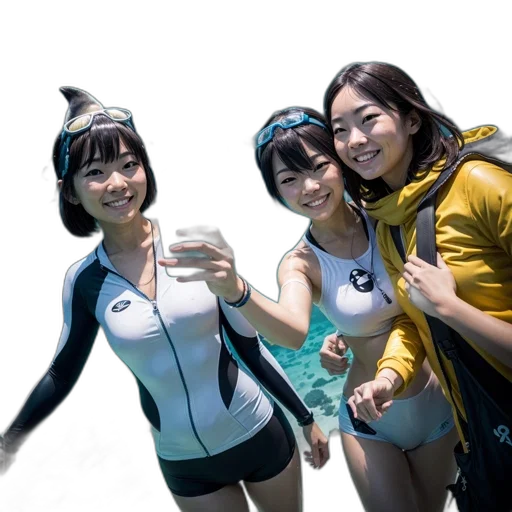 staff, 3d render, photorealistic, underwater transparent PNG cut-out