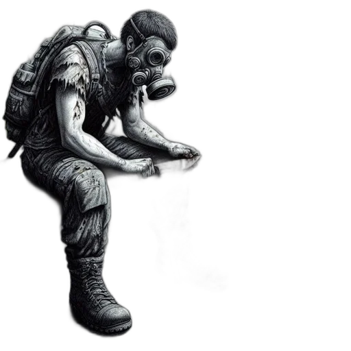 weapon, jacket, concept art, pencil sketch transparent PNG cut-out