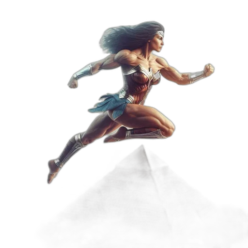 comic book art, concept art, fantasy art, 3d render transparent PNG cut-out