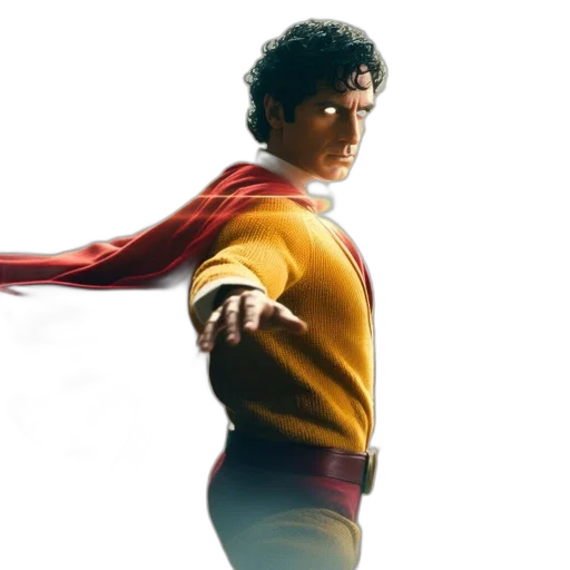 jacket, superhero, man, curly transparent PNG cut-out