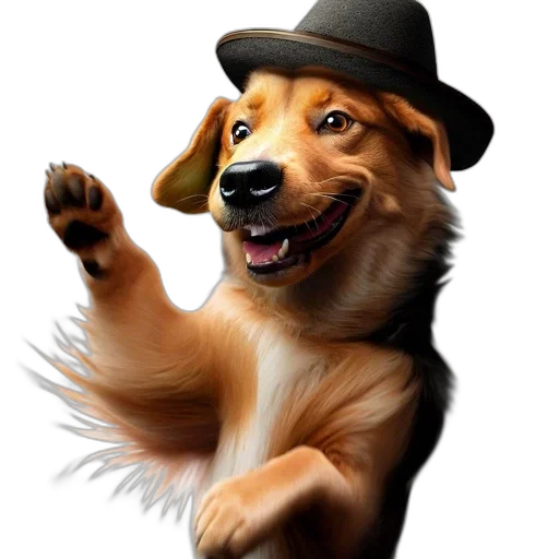 hat, animal, staff, creature transparent PNG cut-out