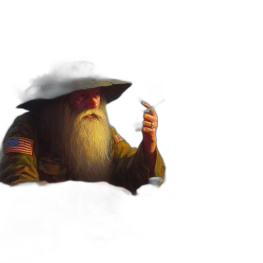 hat, staff, dragon, face transparent PNG cut-out