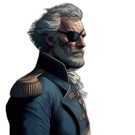 face, staff, jacket, concept art transparent PNG cut-out