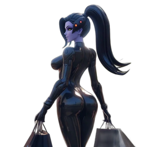 dress, robot, concept art, fantasy art transparent PNG cut-out