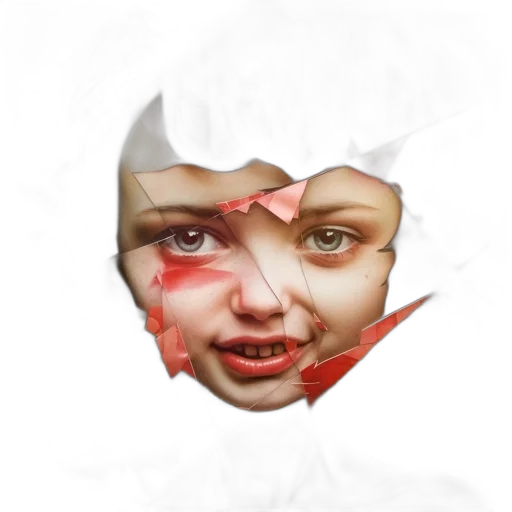 face, mask, photorealistic, concept art transparent PNG cut-out
