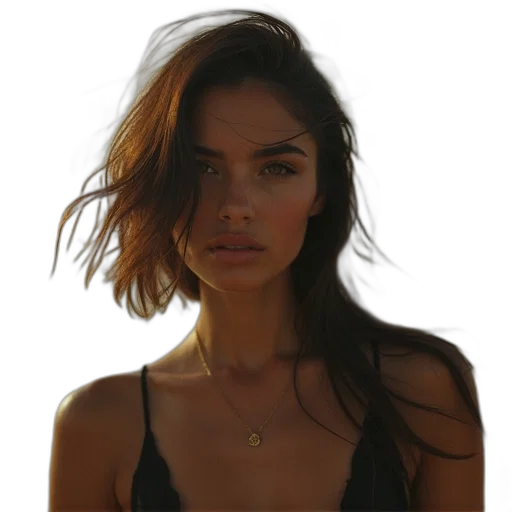 face, jewelry, hair, dress transparent PNG cut-out