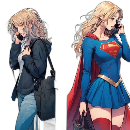 comic book art, concept art, anime, cartoon transparent PNG cut-out