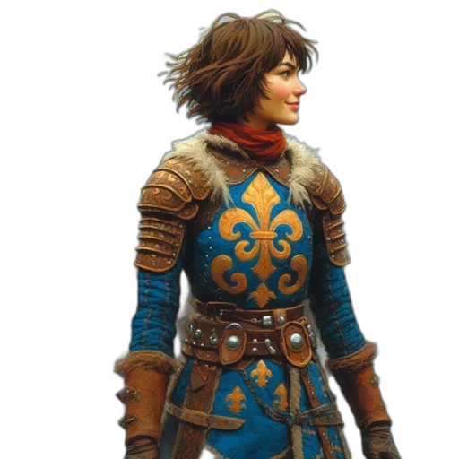 sword, jacket, staff, face transparent PNG cut-out