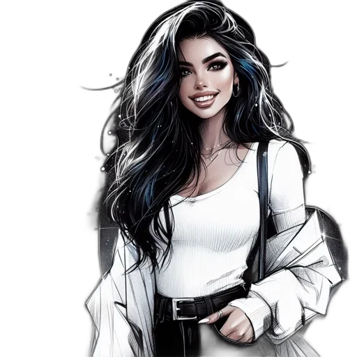 comic book art, cartoon, fantasy art, photorealistic transparent PNG cut-out