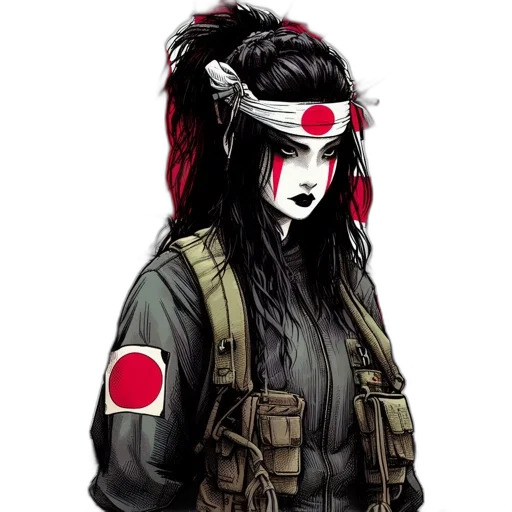 mask, jacket, weapon, cyberpunk transparent PNG cut-out