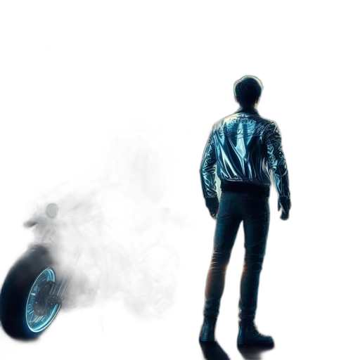 jacket, robot, car, weapon transparent PNG cut-out