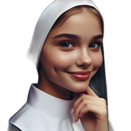 face, dress, jewelry, staff transparent PNG cut-out