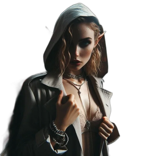 jewelry, jacket, crown, staff transparent PNG cut-out