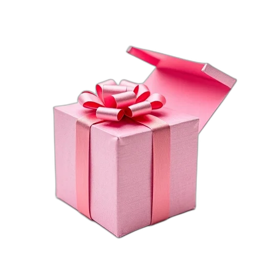 jewelry, 3d render, pink, gift transparent PNG cut-out