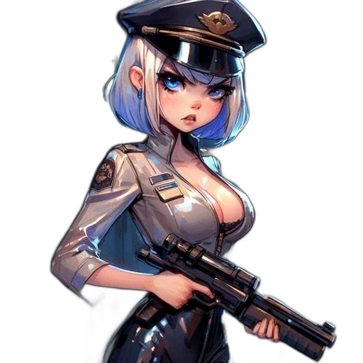weapon, staff, robot, dress transparent PNG cut-out