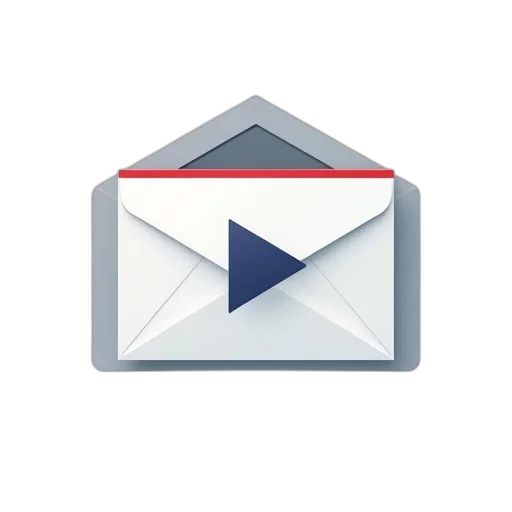 3d render, stylized, icon, envelope transparent PNG cut-out