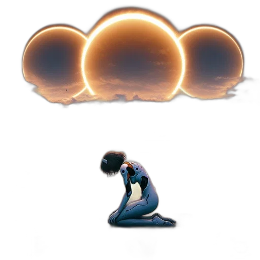 concept art, 3d render, outer space, fog transparent PNG cut-out