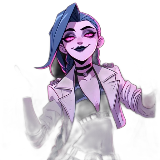 jacket, staff, concept art, vaporwave transparent PNG cut-out