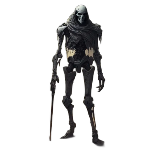 robot, staff, creature, mask transparent PNG cut-out