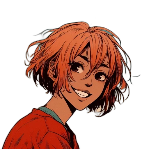 face, hair, staff, creature transparent PNG cut-out